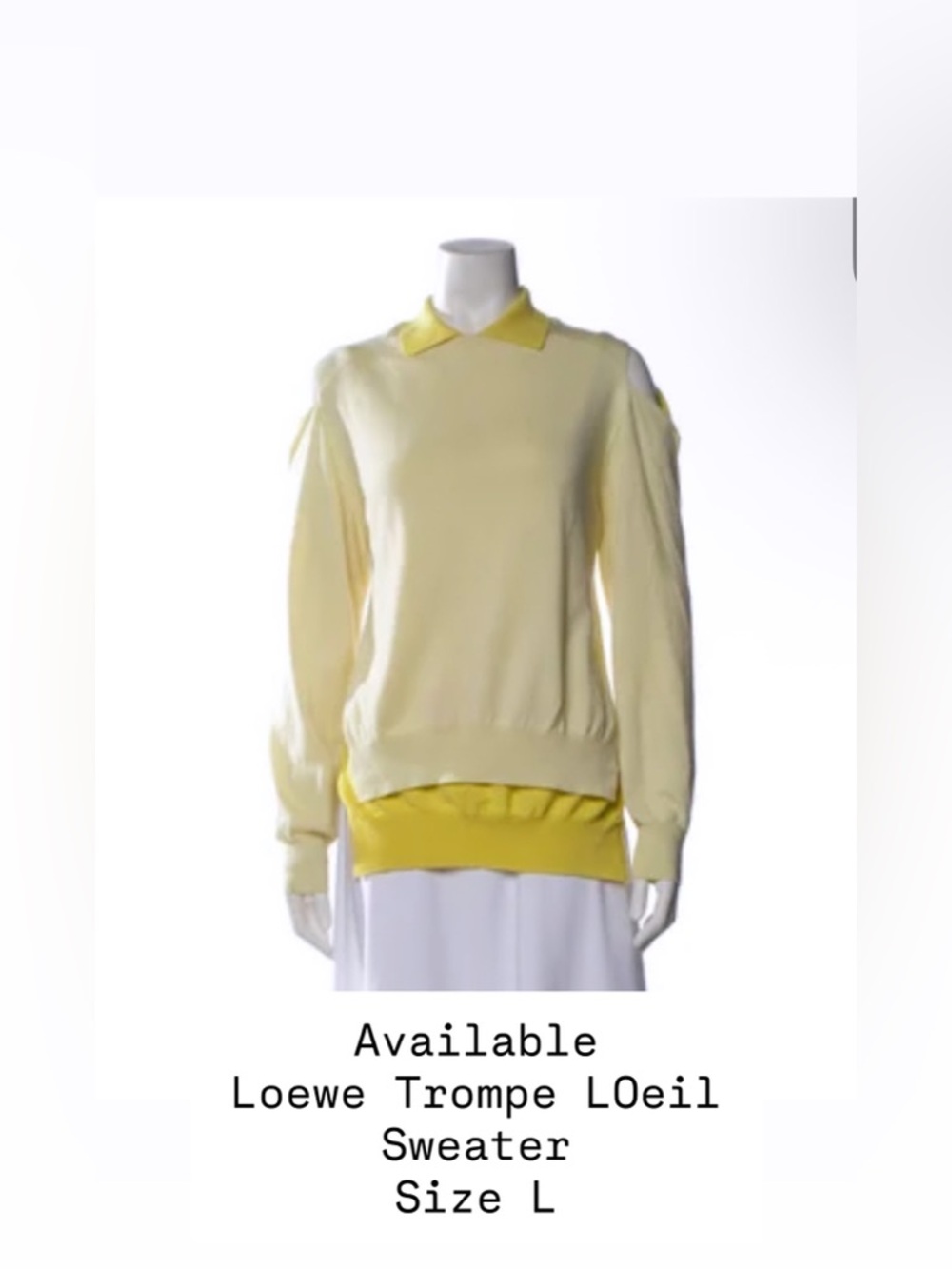 Loewe Trompe L'Oeil Crewneck Sweater